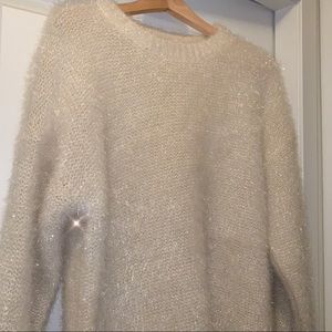 Sparkly white OAK + FORT sweater